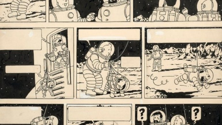 Original Tintin drawing sold for record €1.55 million in Paris auction