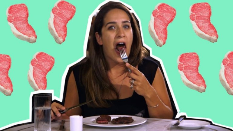 Watch a vegetarian eat meat for first time in 22 years