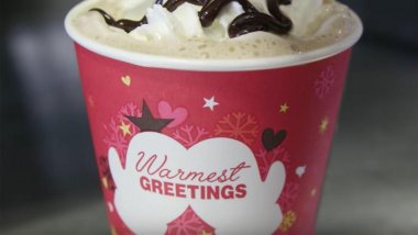 McDonald's Christmas coffee cup's naughty makeover goes viral