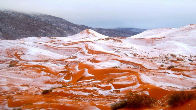 Snow falls in Sahara desert for first time in more than 37 years (PHOTO)