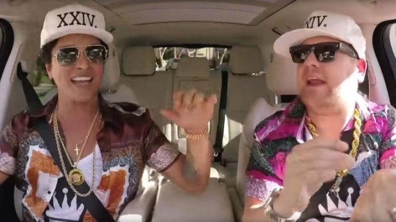 Bruno Mars's carpool karaoke proves he looks good in every hat (VIDEO)