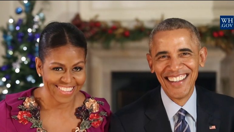 President Barack Obama and First Lady Michelle Obama last Christmas address