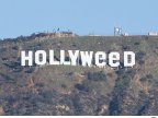 Hollywood sign vandalized to read "Hollyweed" (VIDEO/PHOTO)