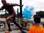 Lionel Messi statue vandalized in Buenos Aires