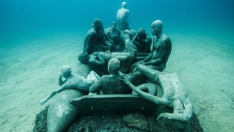 Europe's first underwater museum opens off Spanish Lanzarote island