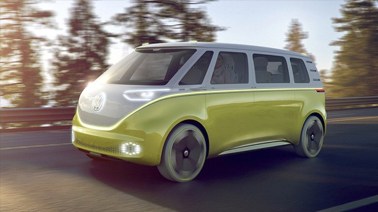 Volkswagen unveils electric microbus concept