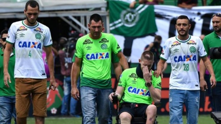 Brazilian footbal team Chapecoense play first game since plane crash