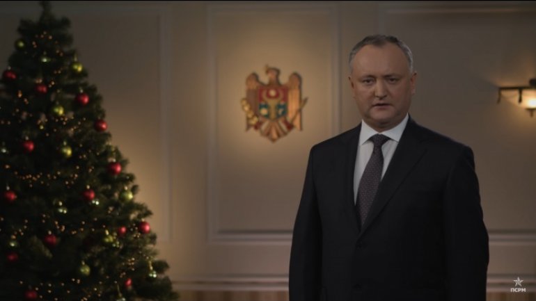 President Igor Dodon wished the Moldovans good thoughts and accomplishments