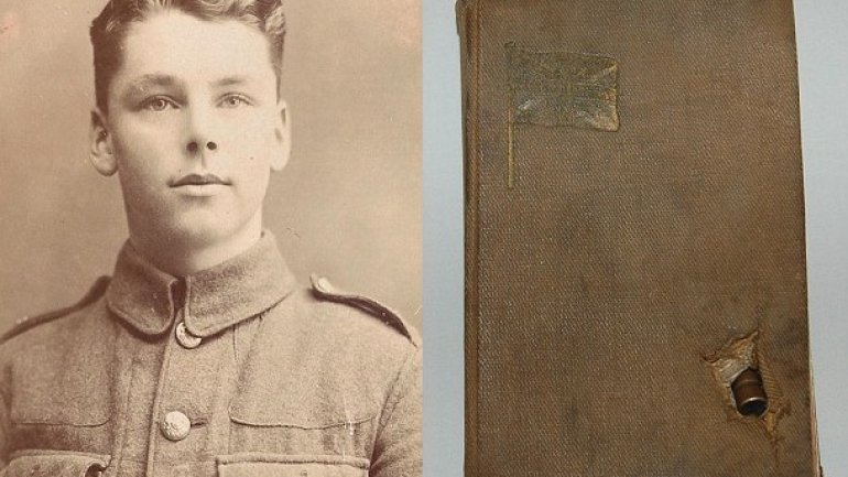 Pocket Bible saved First World War soldier's life with German bullet still embedded in it