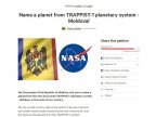 Petition to NASA: Name a planet from TRAPPIST-1 planetary system - MOLDOVA