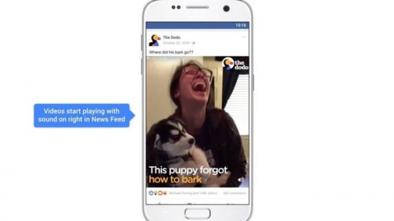 Facebook videos to autoplay with sound