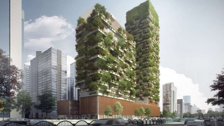 China to get vertical gardens in 2018 to help tackle pollution(PHOTO)