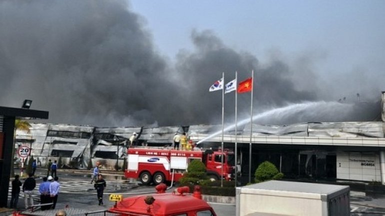 FIRE at Chinese factory supplying batteries to Samsung