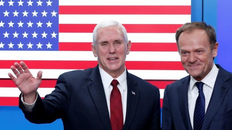 US Vice President Mike Pence assures European leaders of Trump's support