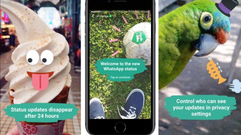 WhatsApp launches Status, an encrypted Snapchat Stories clone