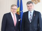 Deputy Premier Gheorghe Bălan discusses Transnistrian conflict with E.U. representative Pirkka Tapiola