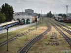 Railway company employees protested in front of Government