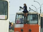 VIRAL PHOTO. Trolleybus driver becomes Facebook star after being captured wearing skirt and changing horns