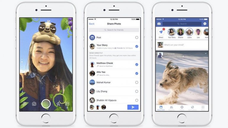 Facebook launches Snapchat-style Stories with new in-app camera feature