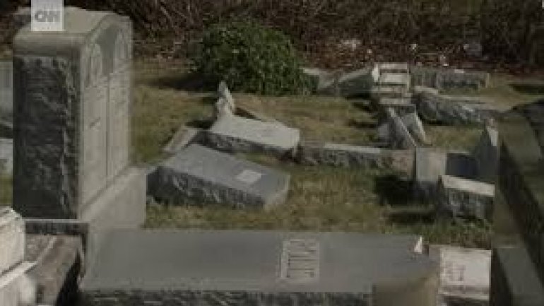 Five tombstones damaged in historic Jewish cemetery in New York