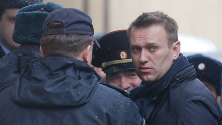 Russian opposition leader, behind bars after anti-government protests