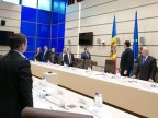 STATE FLAG honored at meeting of Standing Bureau of the Parliament