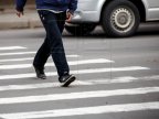 While crossing street on crosswalk woman was hit fully by car 