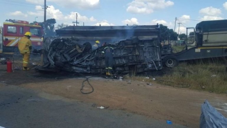 South Africa bus crash kills 20 children