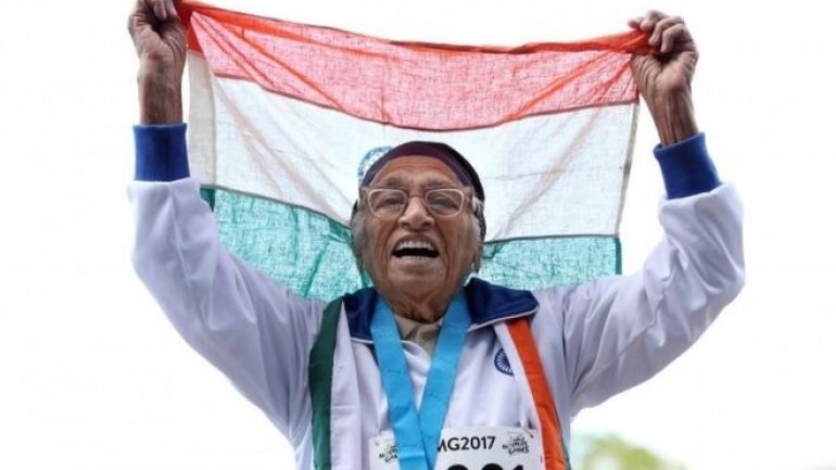 Indian athlete Man Kaur, 101, wins 100m at World Masters Games