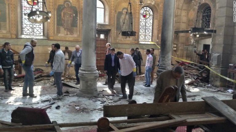 26 dead in blast at church in Egypt on Palm Sunday