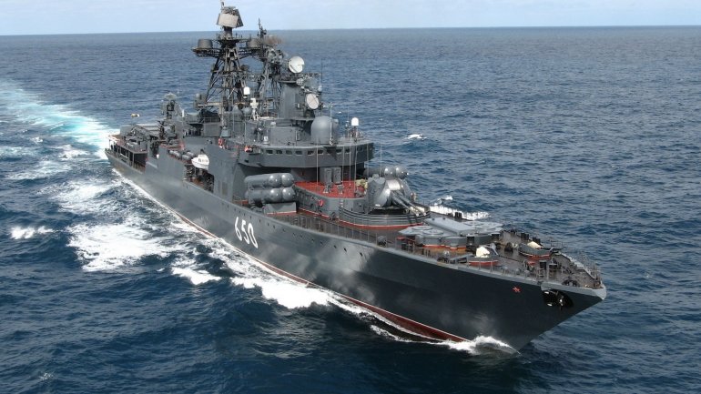 Russian military ship hit cargo ship in Black Sea