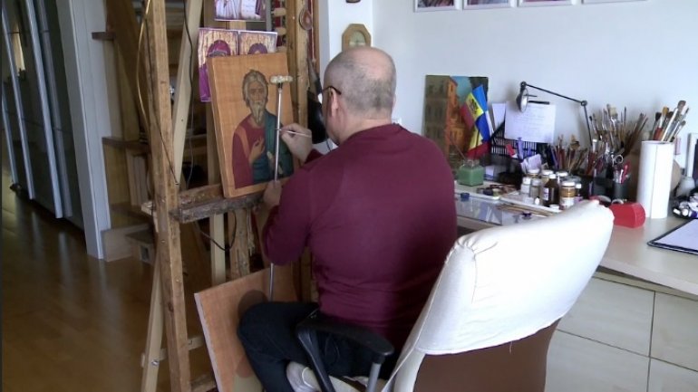 Moldovan iconographer, Iurie Lungu: The energy of the icon comes from souls that worship it