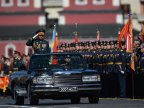 Parades all over Russia celebrating Victory Day