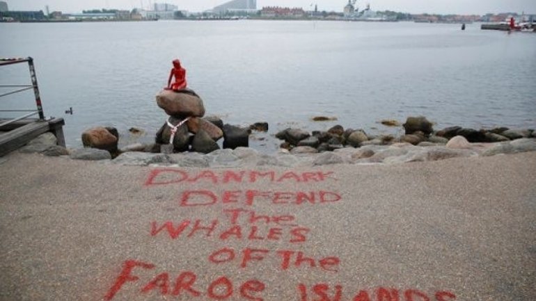 Copenhagen's Little Mermaid statue doused with paint again