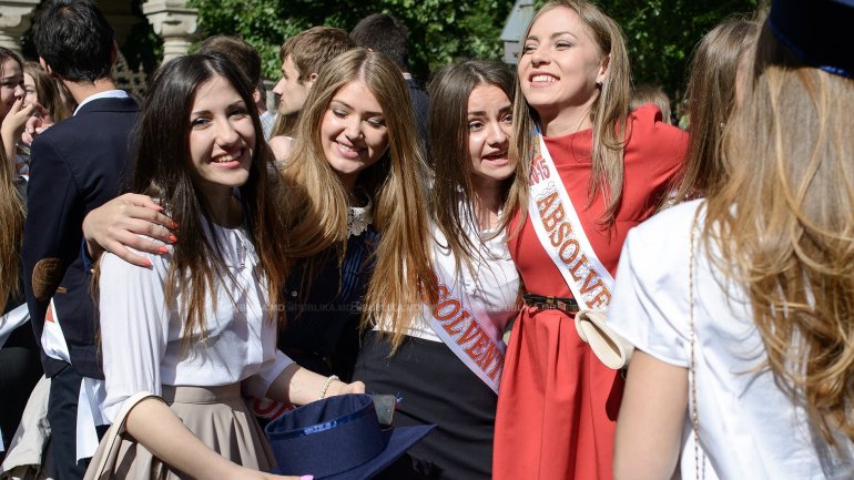 Just like a fashion show, the last bell tolls for high school graduates