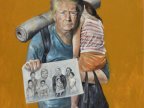 Artist paints Donald Trump and other leaders as refugees (PHOTO)