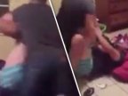 Husband stomps on cheating wife and her lover as he found them naked in bed (VIRAL VIDEO)