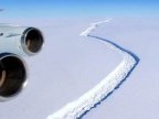 Antarctic ice crack takes major turn