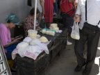 Perishables sold in plain sunshine on main bazaar of Chisinau