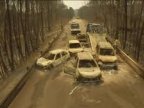 Portugal forest fire: Drone footage shows burnt-out cars (VIDEO)