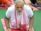 India's Prime Minister joins 50,000 students to celebrate International Yoga Day