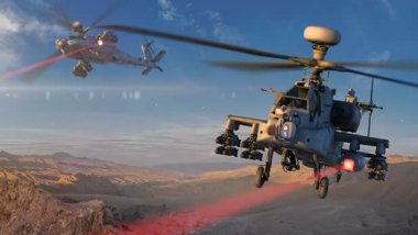 Laser gun on U.S. chopper successfully hits and destroys target