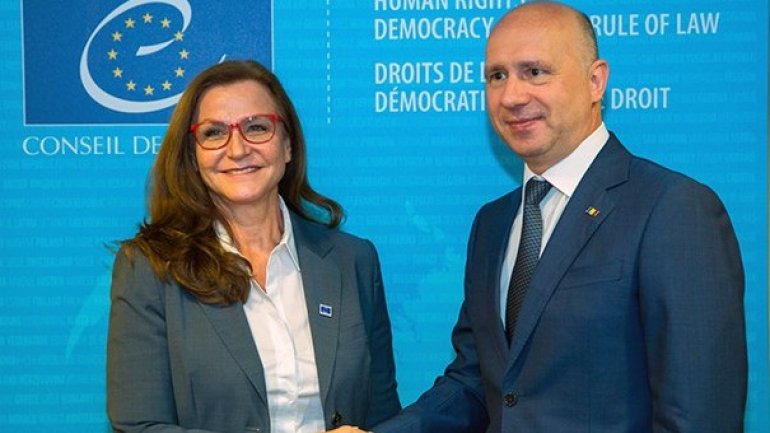 Moldovan PM, Council of Europe official discuss public administration reform in Strasbourg