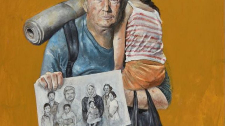 Artist paints Donald Trump and other leaders as refugees (PHOTO)