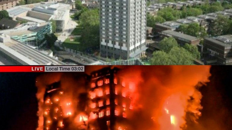 MASSIVE fire engulfs London tower block (PHOTO/VIDEO)