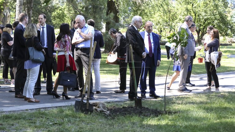 World Tourism Organization in Chisinau: Officials plant trees as portrayal of Moldovan tourism development (PHOTO)