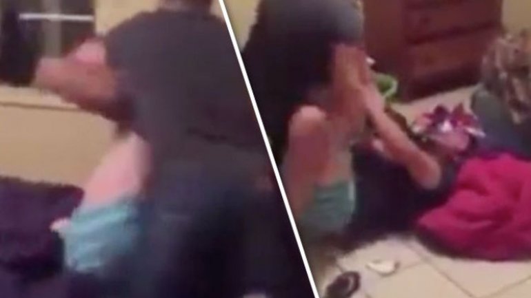 Husband stomps on cheating wife and her lover as he found them naked in bed (VIRAL VIDEO)