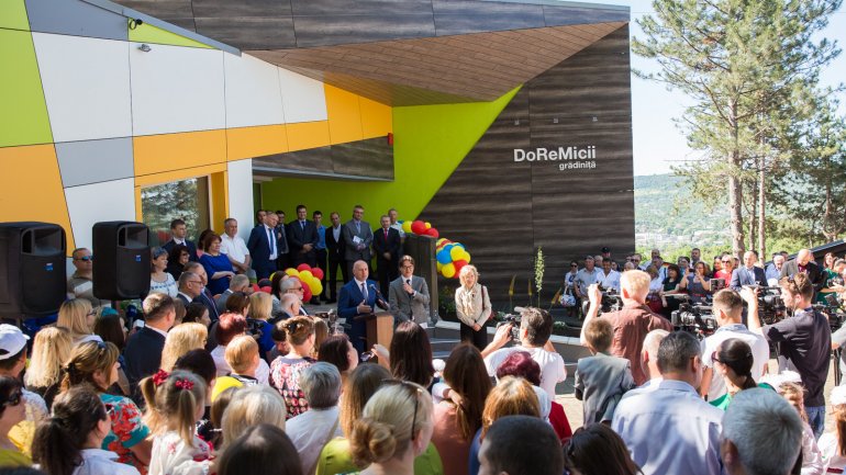 Pavel Filip attends opening of first energy efficient kindergarten in Moldova (PHOTO)