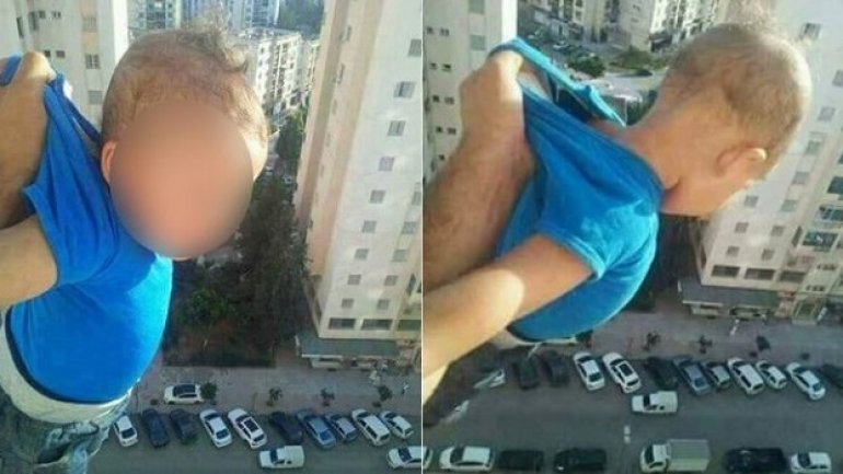 Algerian dangling child at 15th storey for Facebook likes goes to jail