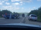 Grave accident on the Poltava road. Two cars violently collide